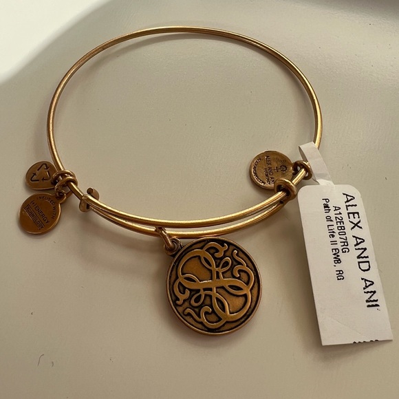Alex and Ani Rooted & Path of Life Bracelet Set Brand New - Picture 4 of 4